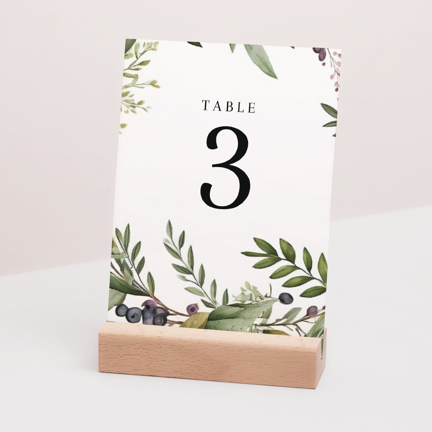 Marque table Mariage Rectangle Feuillage printanier photo N° 3