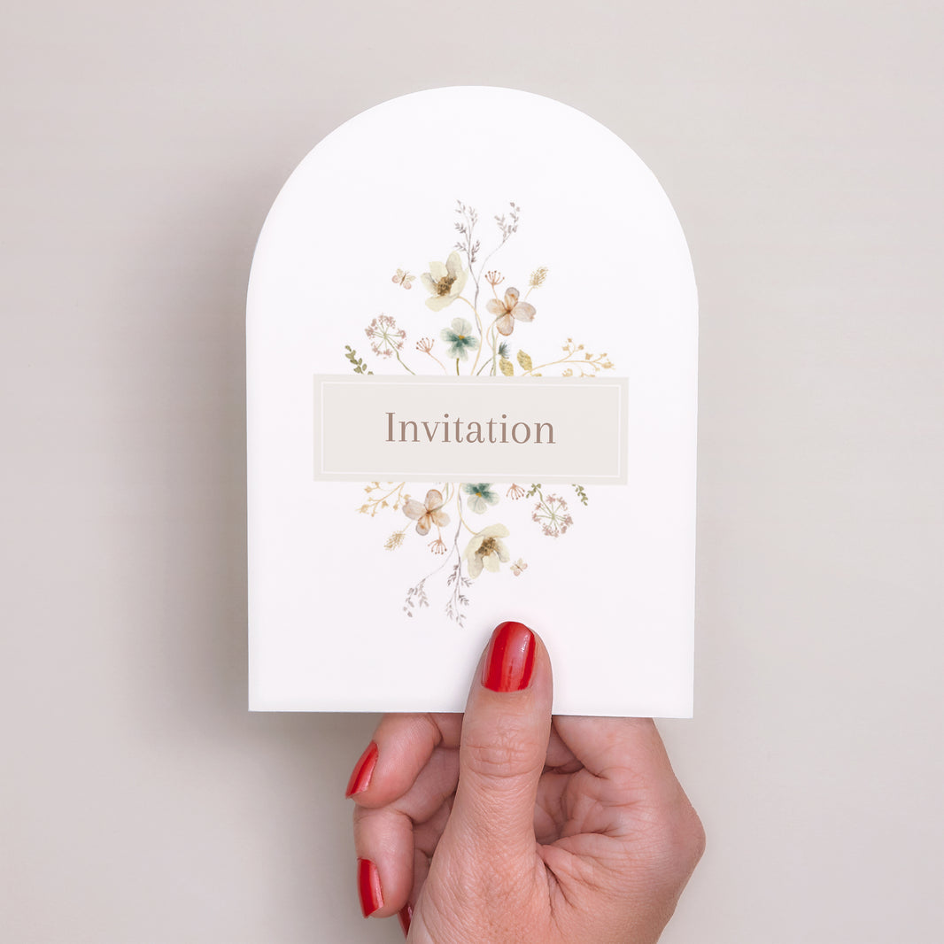 Invitations Mariage Petite arche Fleurs sauvages photo N° 2