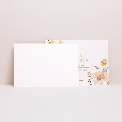 Invitations Mariage Paysage Fleurs pop photo N° 2