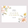 Panneau bienvenue Mariage Paysage 90 x 60 cm Fleurs pop photo N° 2