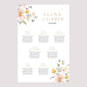 Plan de table Mariage Portrait Fleurs pop photo N° 2