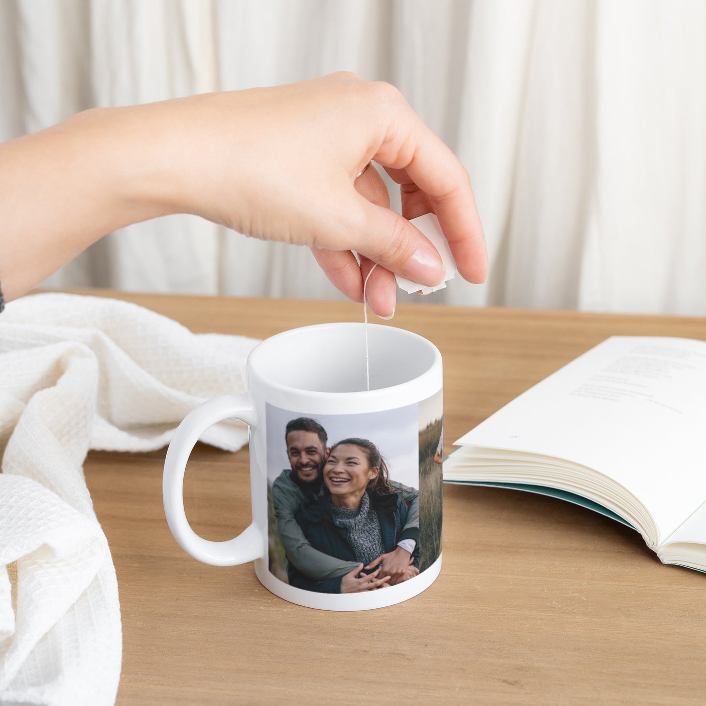 Mug Objets Blanc Le bonheur familial photo N° 3