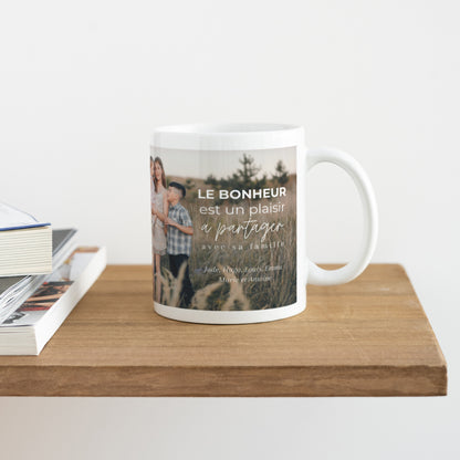 Mug Objets Blanc Le bonheur familial photo N° 4