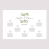Plan de table Mariage Paysage 90 x 60 cm Branche d'olivier III photo N° 2