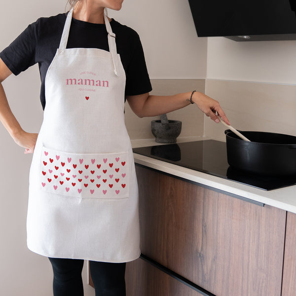Tablier adulte Objets Beige naturel La cuisine entre mère et fille photo