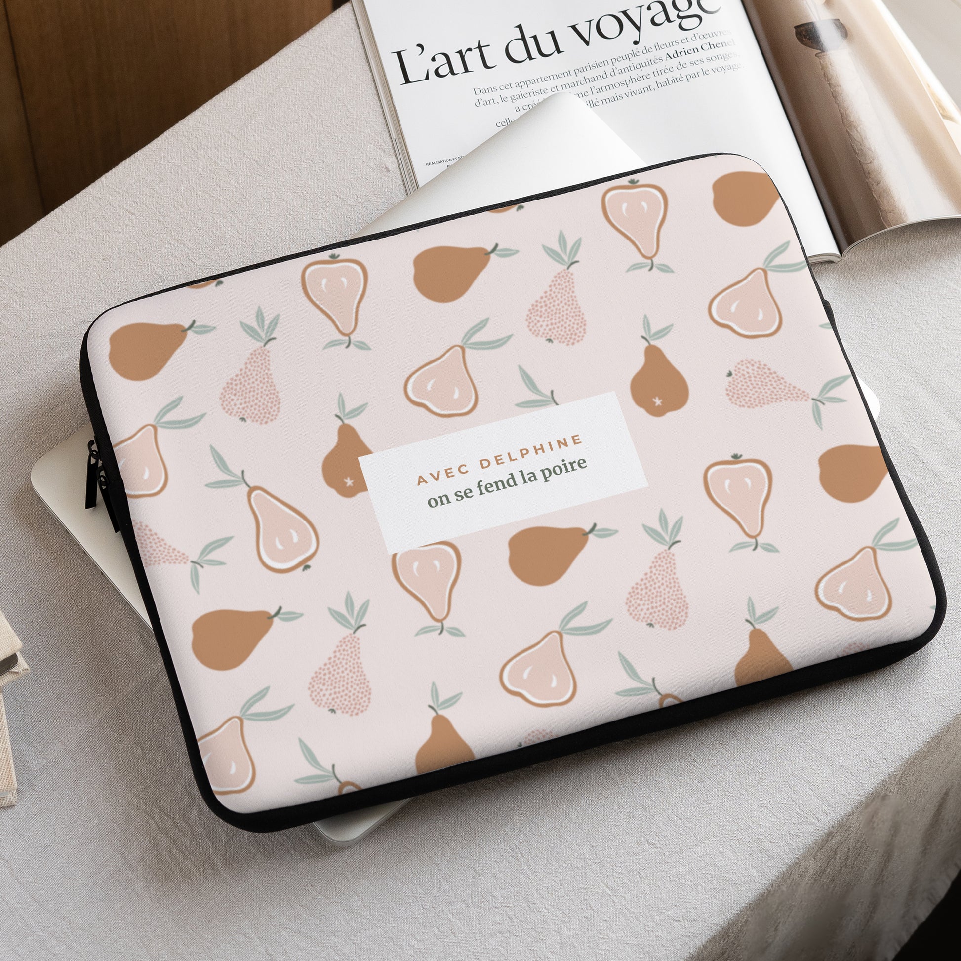 Housse ordinateur 15 pouces On se fend la poire photo N° 1