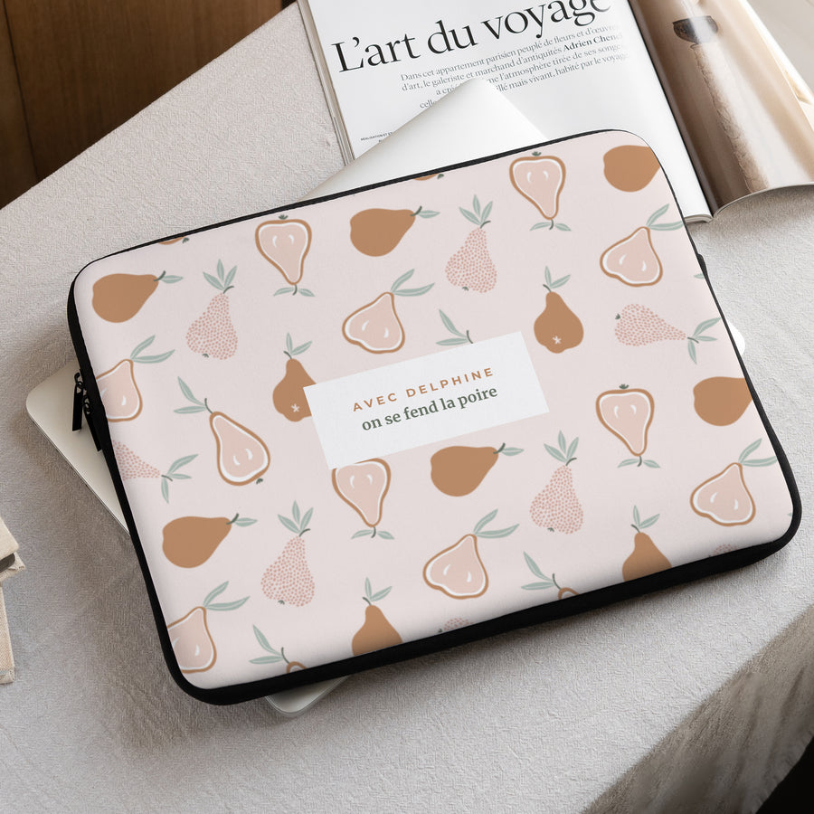 Housse ordinateur 15 pouces On se fend la poire photo