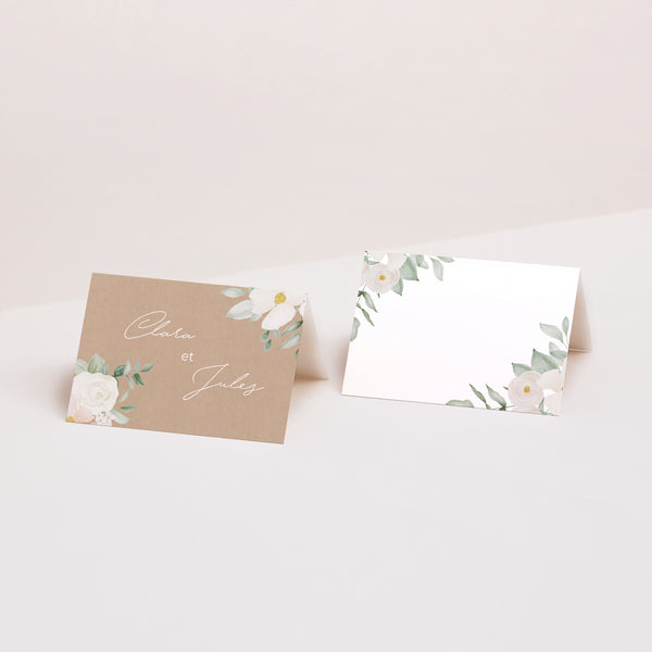 Marque-place Mariage 2 volets Romance II photo