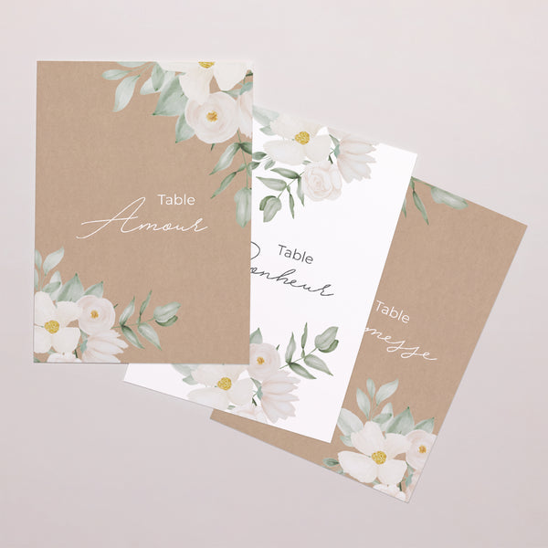 Marque table Mariage Rectangle Romance II photo