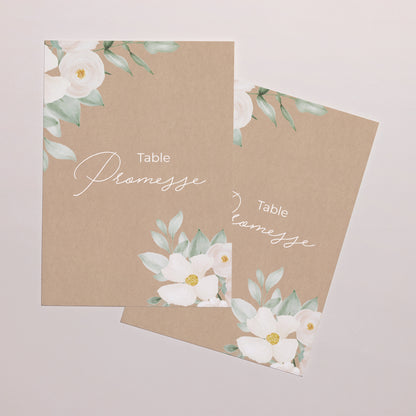 Marque table Mariage Rectangle Romance 2 photo N° 2