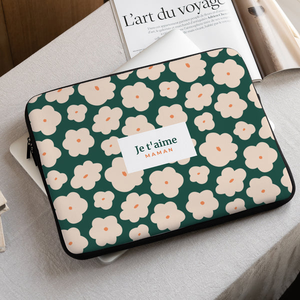 Housse ordinateur 15 pouces Des fleurs par milliers photo