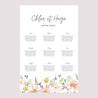 Plan de table Mariage Portrait 60 x 90 cm Fleurs pop II photo N° 2
