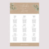 Plan de table Mariage Portrait Parade végétale photo N° 2
