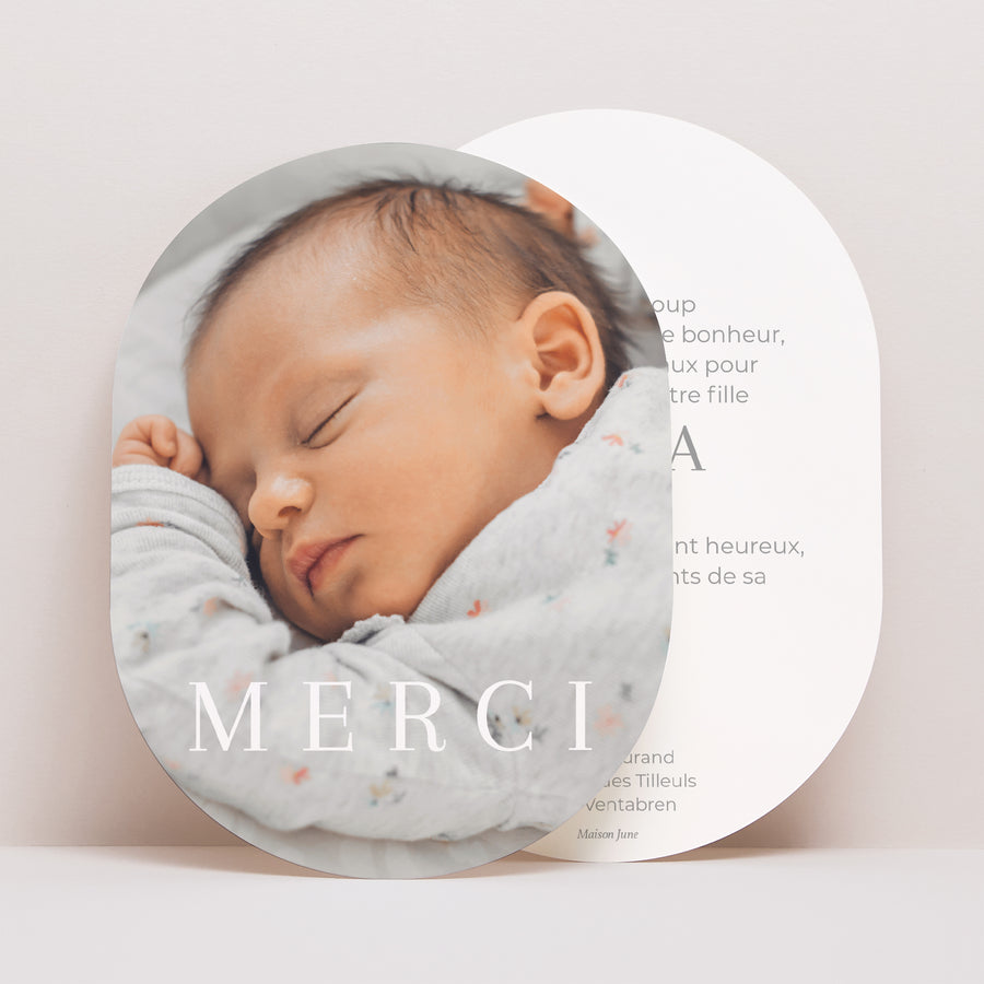 Remerciements Naissance Ovale a star is born photo