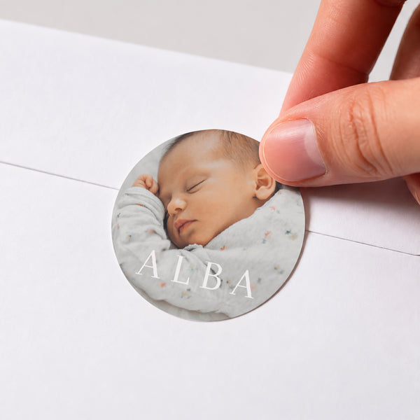 Sticker Naissance Rond A star is born photo