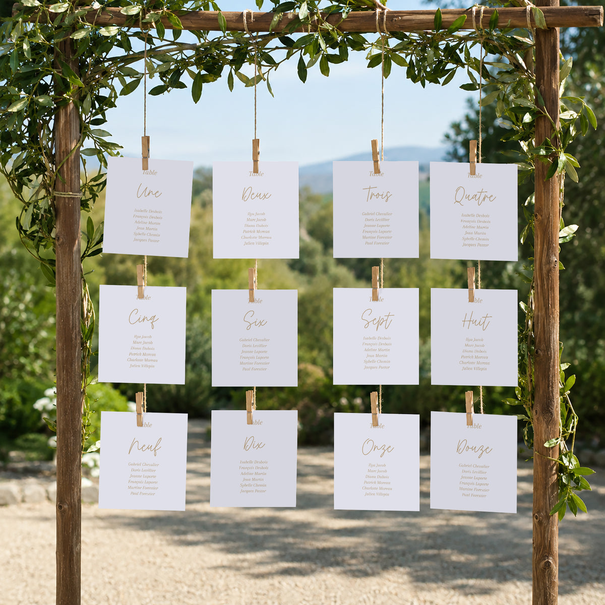 Plan de table Mariage Lot de 12 Shakespeare photo N° 2