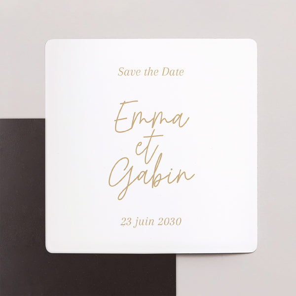 Save the date Mariage Lot de 9, magnétique Shakespeare photo