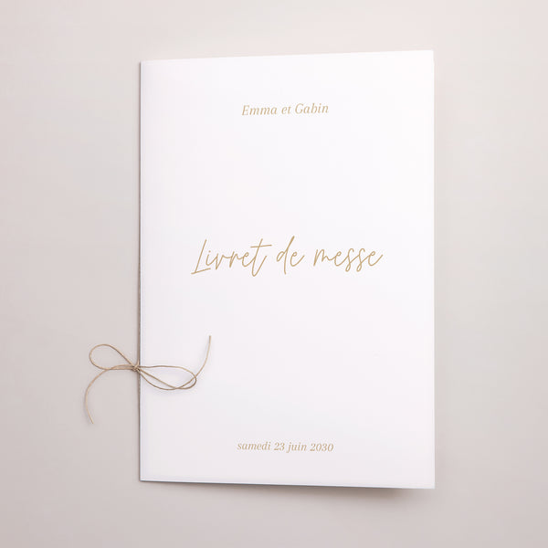 Livret de messe Mariage Double volet Shakespeare photo