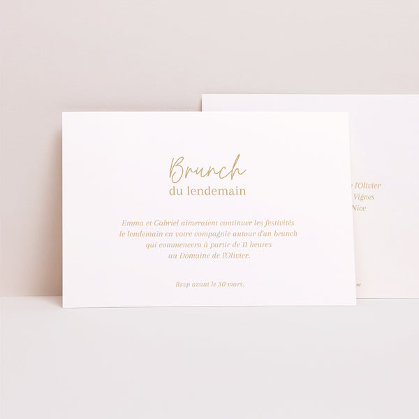 Invitations Mariage Paysage Shakespeare photo
