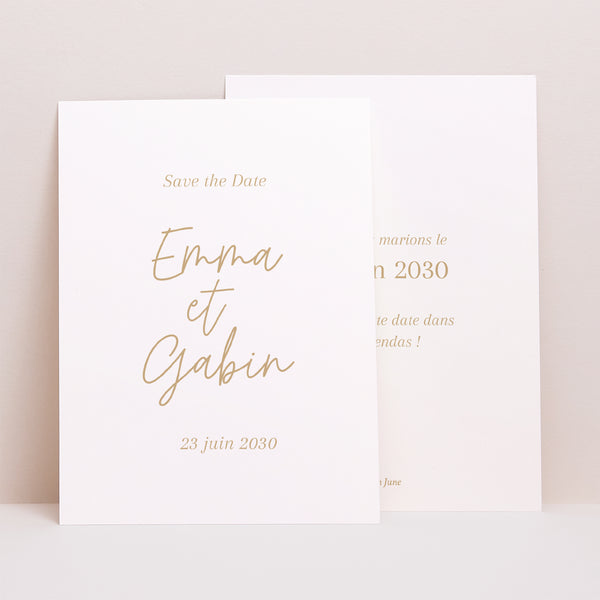 Save the date Mariage Portrait Shakespeare photo