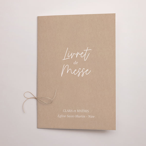 Livret de messe Mariage Double volet Shakespeare II photo