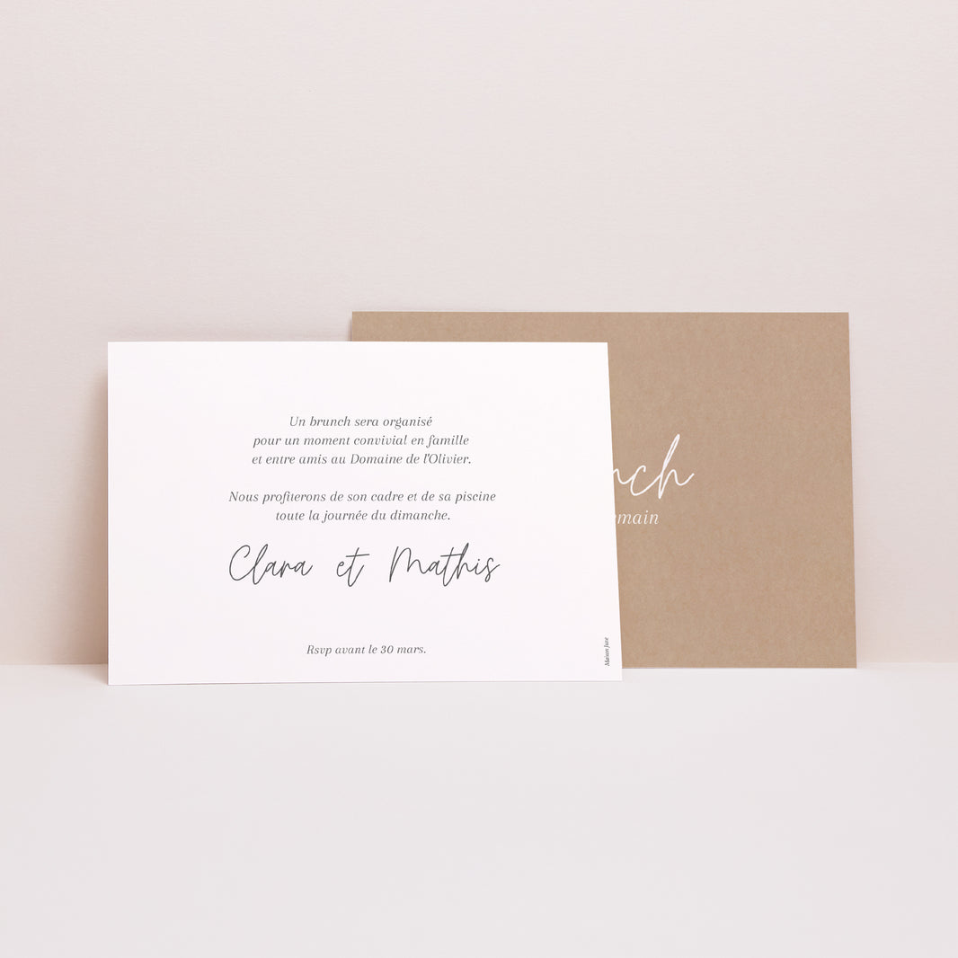 Invitations Mariage Paysage Shakespeare 2 photo N° 2