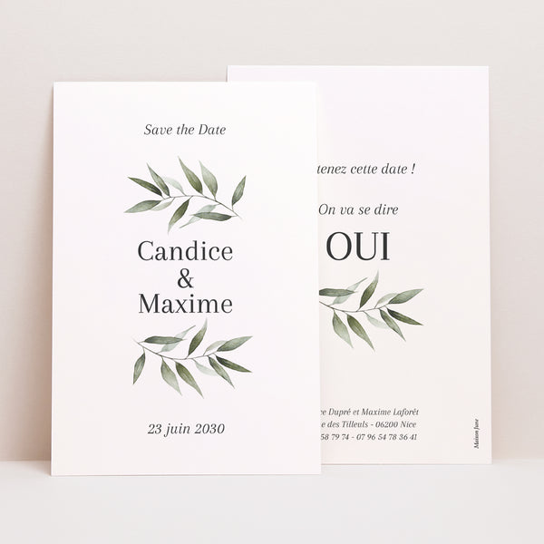 Save the date Mariage Portrait Majéline photo