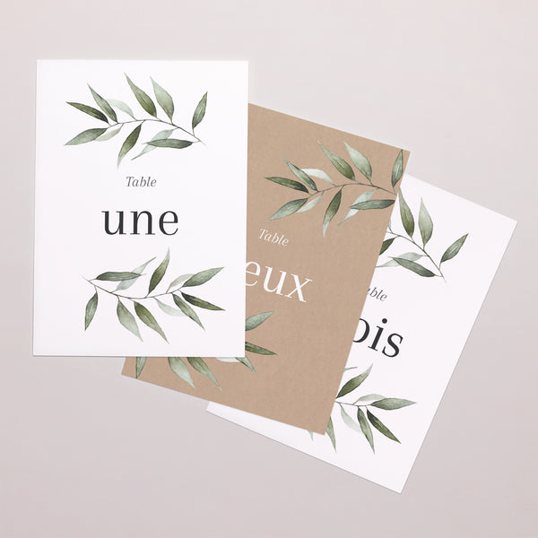 Marque table Mariage Rectangle Majéline photo