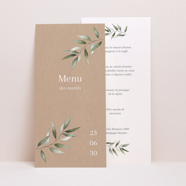 Menu Mariage Panoramique portrait Majéline photo