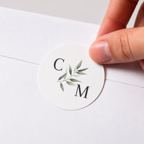 Sticker Mariage Rond Majéline photo