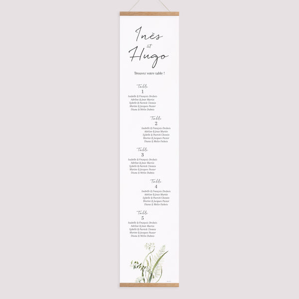 Plan de table Mariage Papier Séraline photo