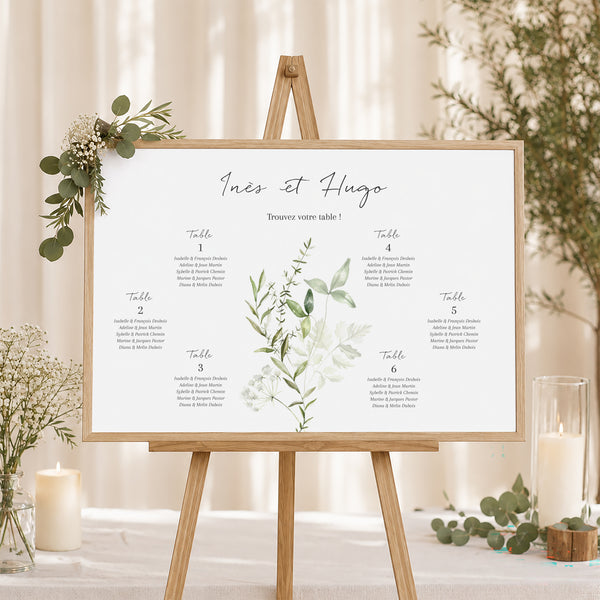 Plan de table Mariage Paysage Séraline photo
