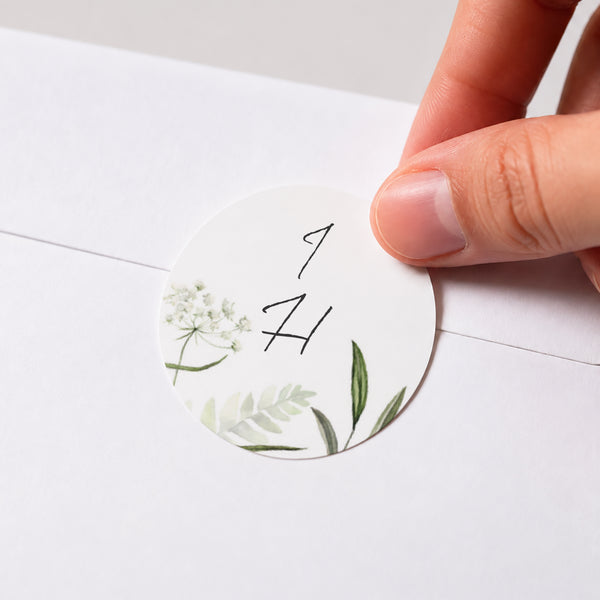 Sticker Mariage Rond Séraline photo