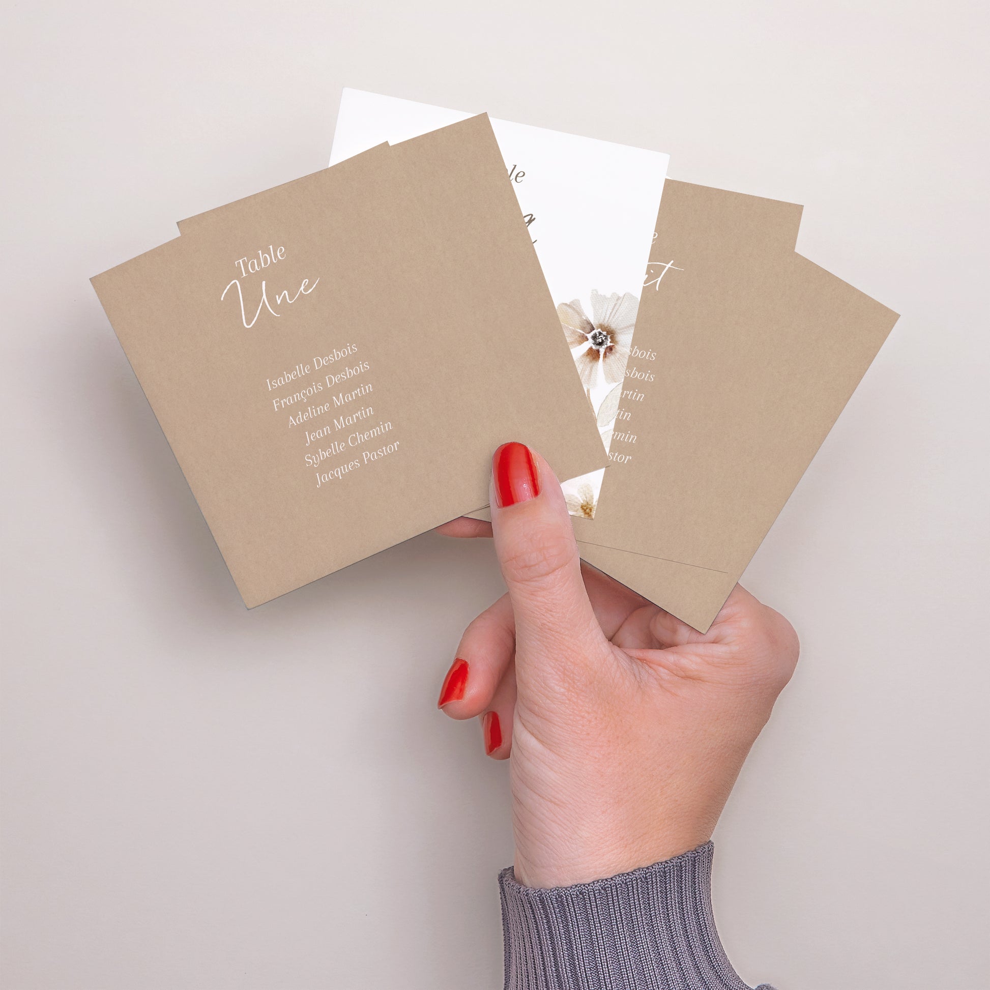 Plan de table Mariage Lot de 12 Camélise photo N° 3