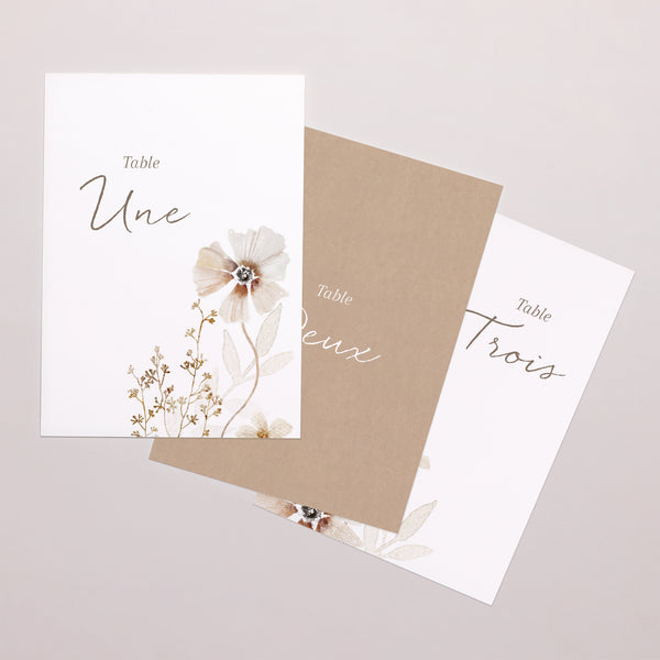 Marque table Mariage Rectangle Camélise photo