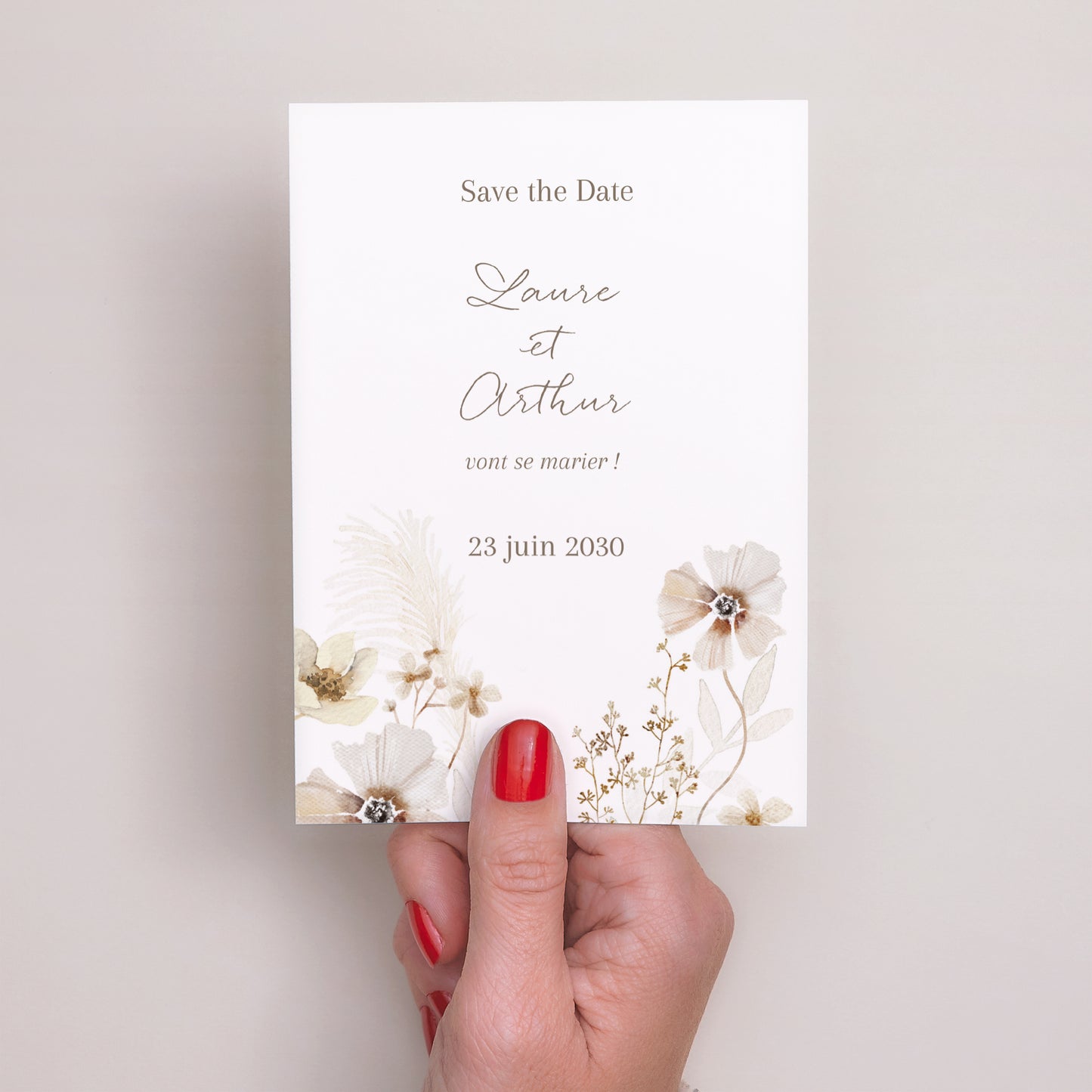 Save the date Mariage Portrait Camélise photo N° 2