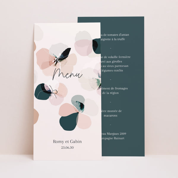 Menu Mariage Panoramique portrait Brunelle photo