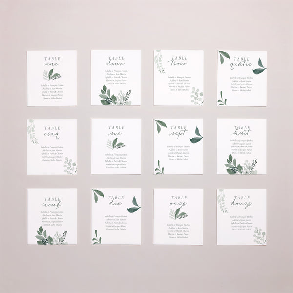 Plan de table Mariage Lot de 12 Couronne végétale photo