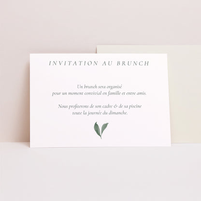 Invitations Mariage Paysage Couronne végétale photo N° 1