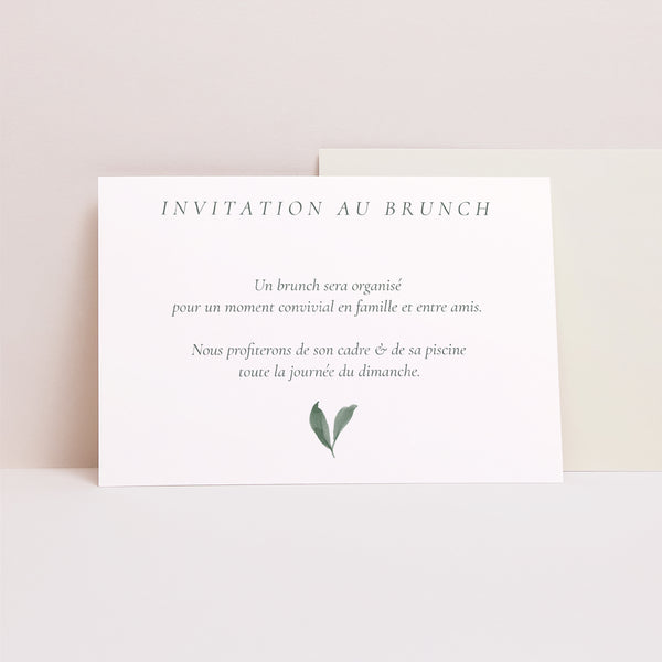 Invitations Mariage Paysage Couronne végétale photo