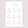 Plan de table Mariage Portrait Couronne végétale photo N° 2