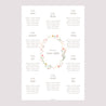 Plan de table Mariage Portrait Fleurs d'été photo N° 2