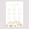 Plan de table Mariage Portrait Herbier doré photo N° 2