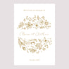 Panneau bienvenue Mariage Portrait 60 x 90 cm Herbier doré photo N° 2