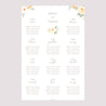 Plan de table Mariage Portrait Bouquet romantique photo N° 2