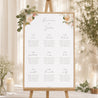 Plan de table Mariage Portrait Fleurs pêche photo N° 1