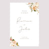 Panneau bienvenue Mariage Portrait 60 x 90 cm Fleurs pêche photo N° 2