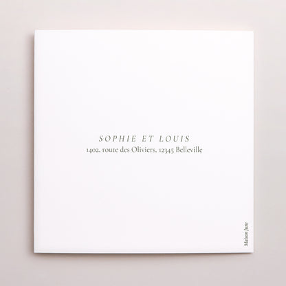 Remerciements Mariage Triptyque asymétrique Brin romantique III photo N° 3