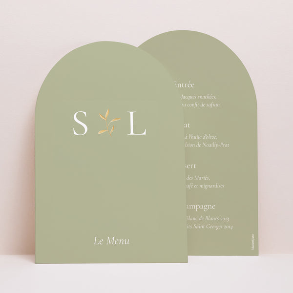 Menu Mariage Arche Brin Romantique III photo