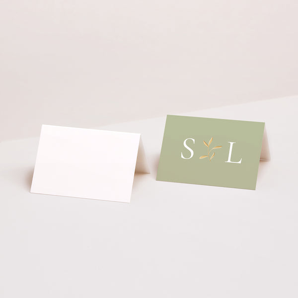Marque-place Mariage 2 volets Brin Romantique III photo